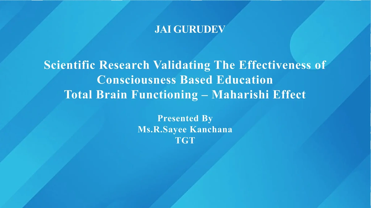 Incomplete Education Lacks Consciousness